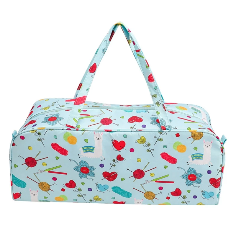 Yarn Storage Organizer Knitting Bag Tote Bag Holder Case Cuboid Zipper Closure Pocket for Knitting yarn storage organizer