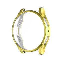Premium Silicone TPU Protective Bumper Case for Samsung Galaxy Watch - 40mm/44mm Full Coverage (Gold)