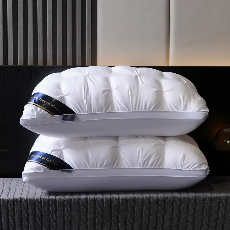 thumbnail image 1 of Five Star Hotel Pillow 48x74cm Pillow Core For Home Deep Sleep Neck Protection Without Collapsing Velvet Fiber Breathable Pillow, 1 of 5