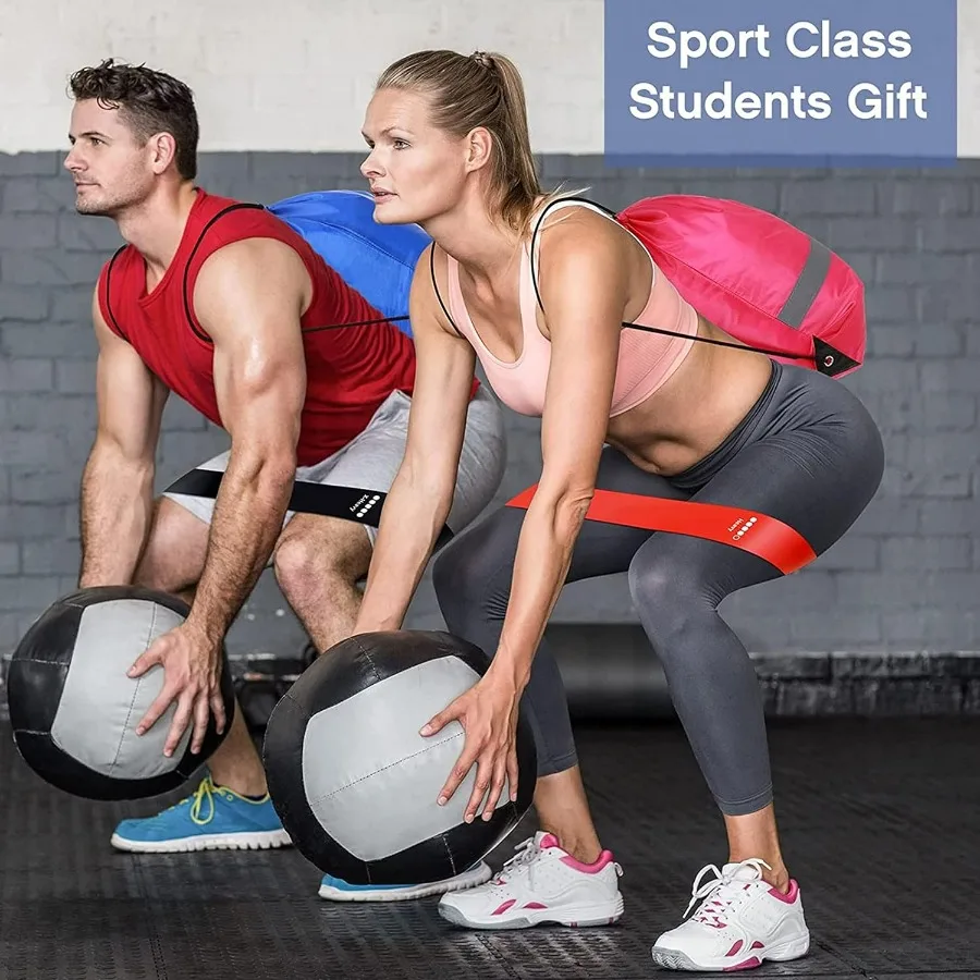 120 Pcs Workout Loop Resistance Bands Bulk, Gym Elastic Bands Set for Fitness Sport Class Students Members Gift Physical, 5 Piec