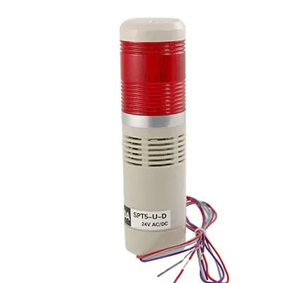 

Building Industry Tower Signal Red LED Light Buzzer Alarm Lamp 90dB 24V + Stand