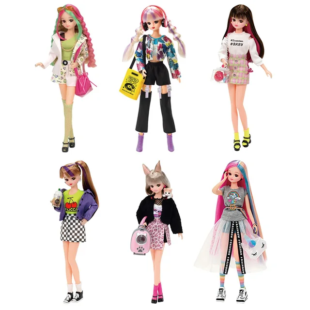 Takara Tomy Licca Doll Licca-Chan Latte Retro Aoharu Blazer Peeps Sweets Neon Butterfly Cosmetics Lover Doll Toy Girls Gifts 2