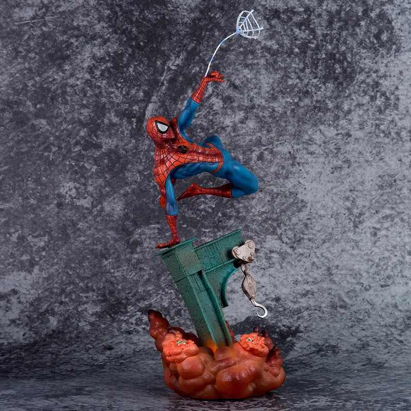 

31cm Marvel Spider-man Puppet Scene Battle Pvc Action Model Marvel Legends Gift Souvenir