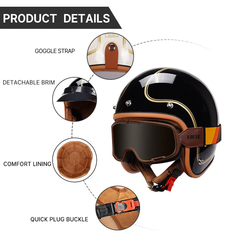  Ÿϸ  ̽  , Ŀ  , 3/4 , Casco Para Motocicleta Certicado