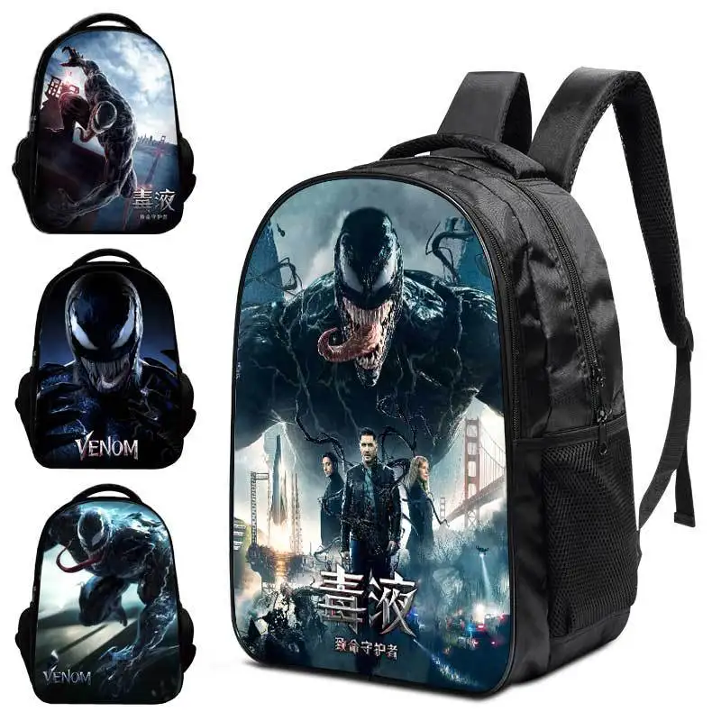 

Disney Venom Series Cartoon Students Large Capacity Waterproof Bag Kids Breathable Fashion Schoolbag Spine Protection Backpack