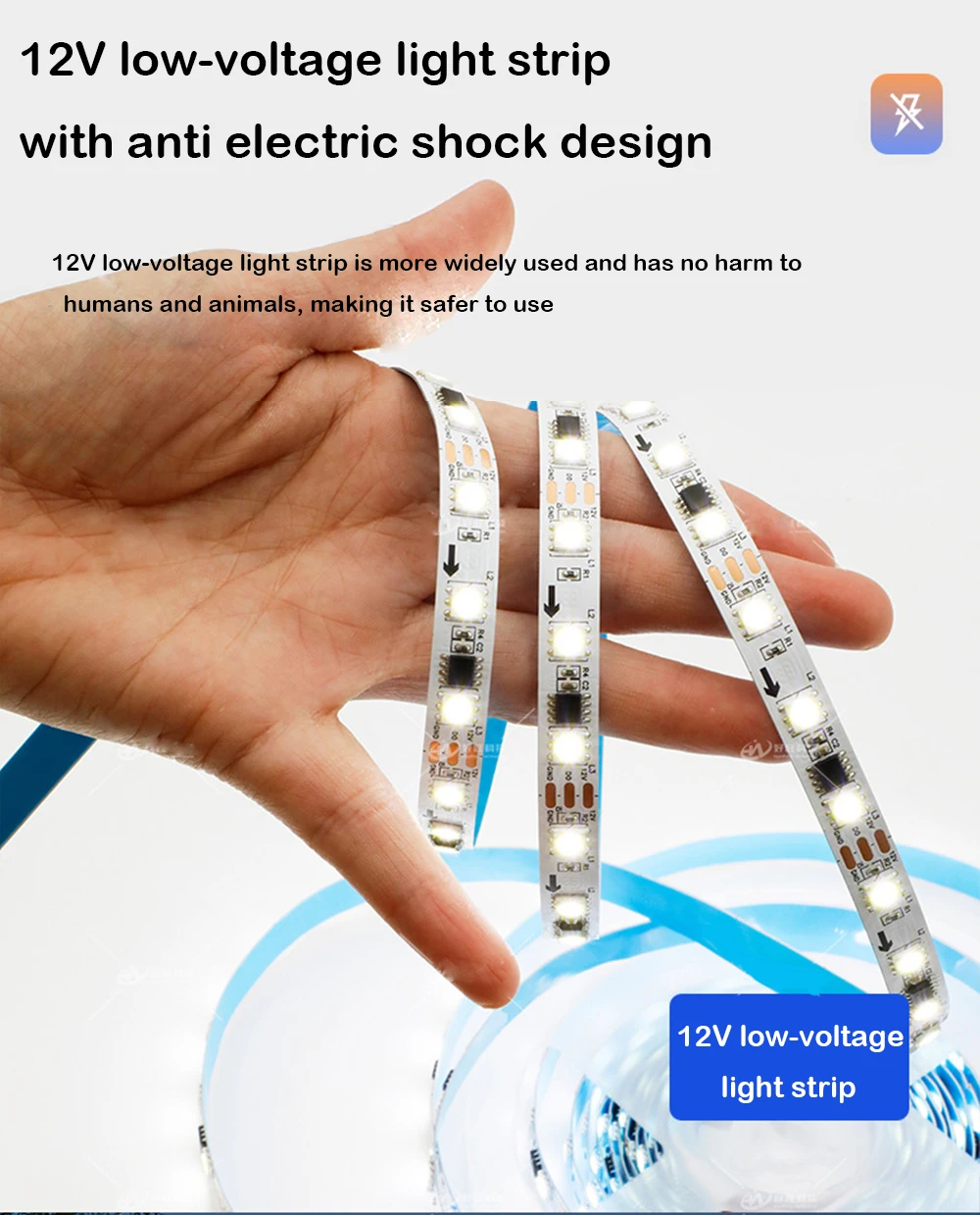 

DC12V WS2815/WS2811 Warm/White Single color Programming Individually Addressable Flexible Magic Smart Led Pixel Strip Light