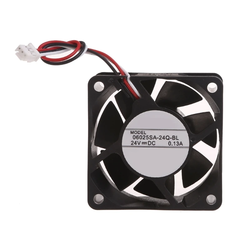 

1PC 06025SA-24Q-BL 24V 0.13A 3 lines Case Cooling Fan 6025 60mm 60x60x25mm for NMB FANUC System Special Fan H7EC