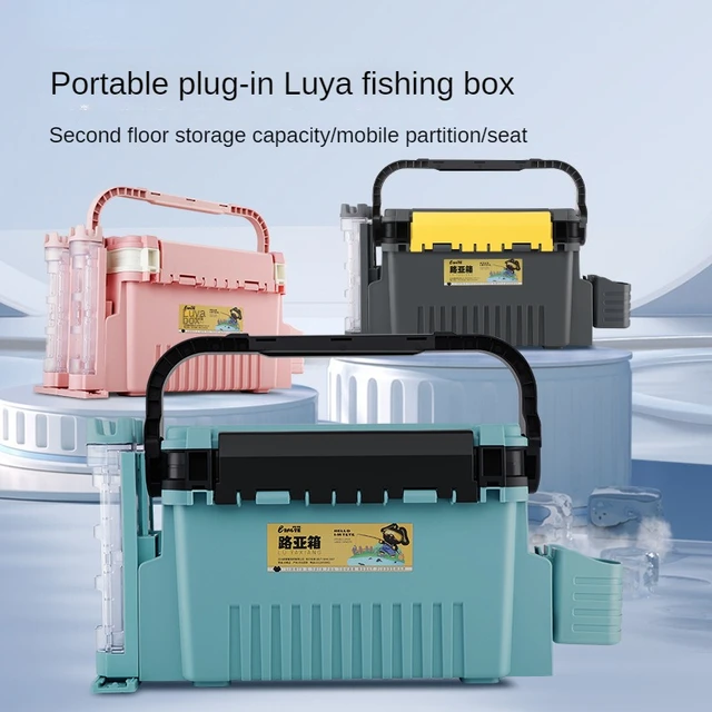 Large Capacity Fishing Tackle Box Portable Fishing Lures Hook Box