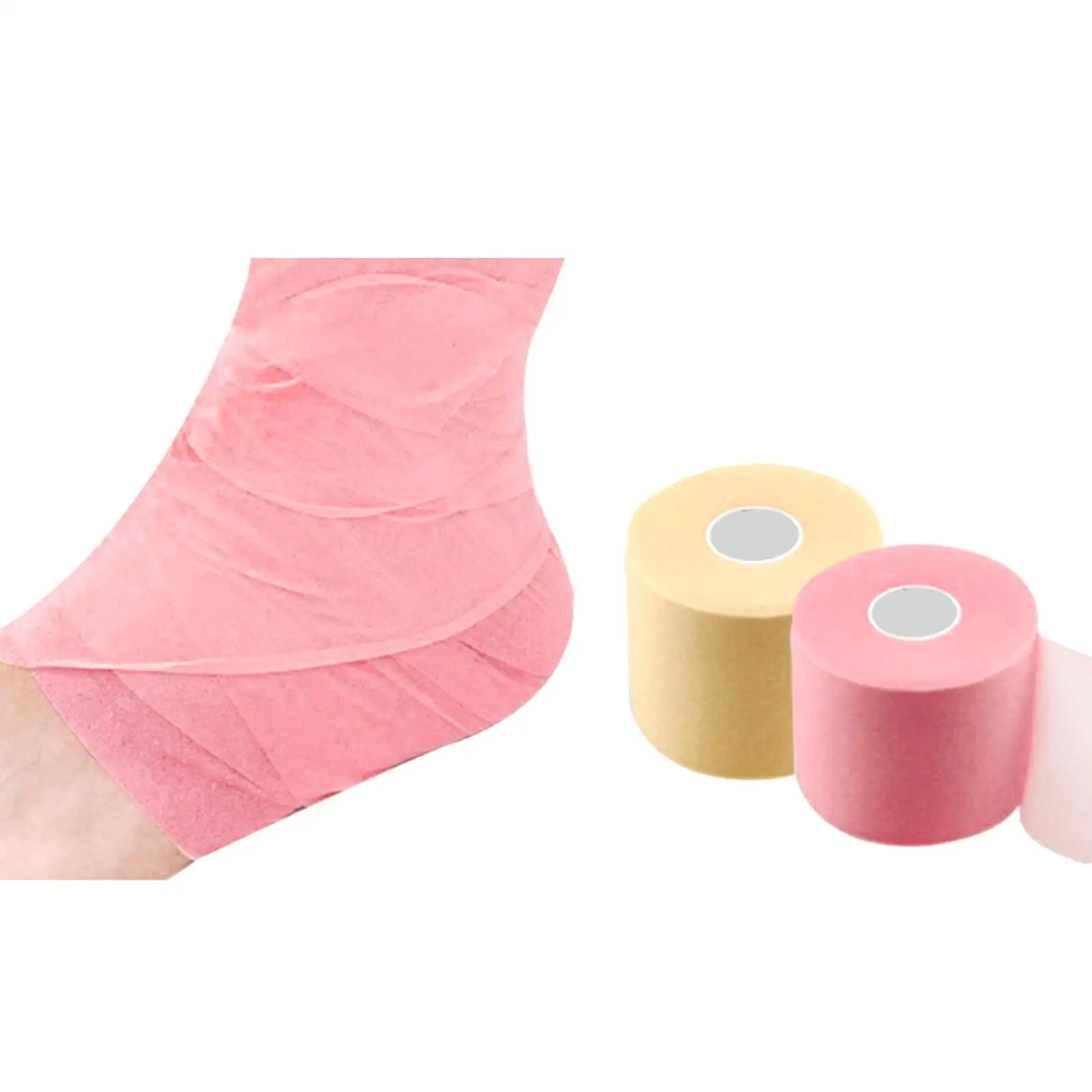 부드러운 스펀지 폼 테이프, 신축성 있는 논스틱 스포츠 프리랩, 운동선수용 발목, 손목, 손, 무릎 통기성 지원 테이프
