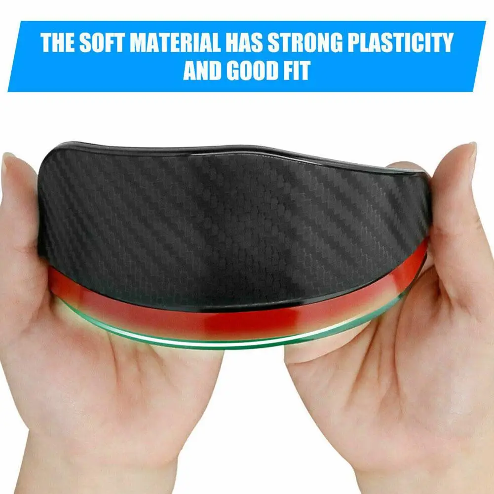 Carbon Fiber Look Car Rear View Mirror Rain Visor