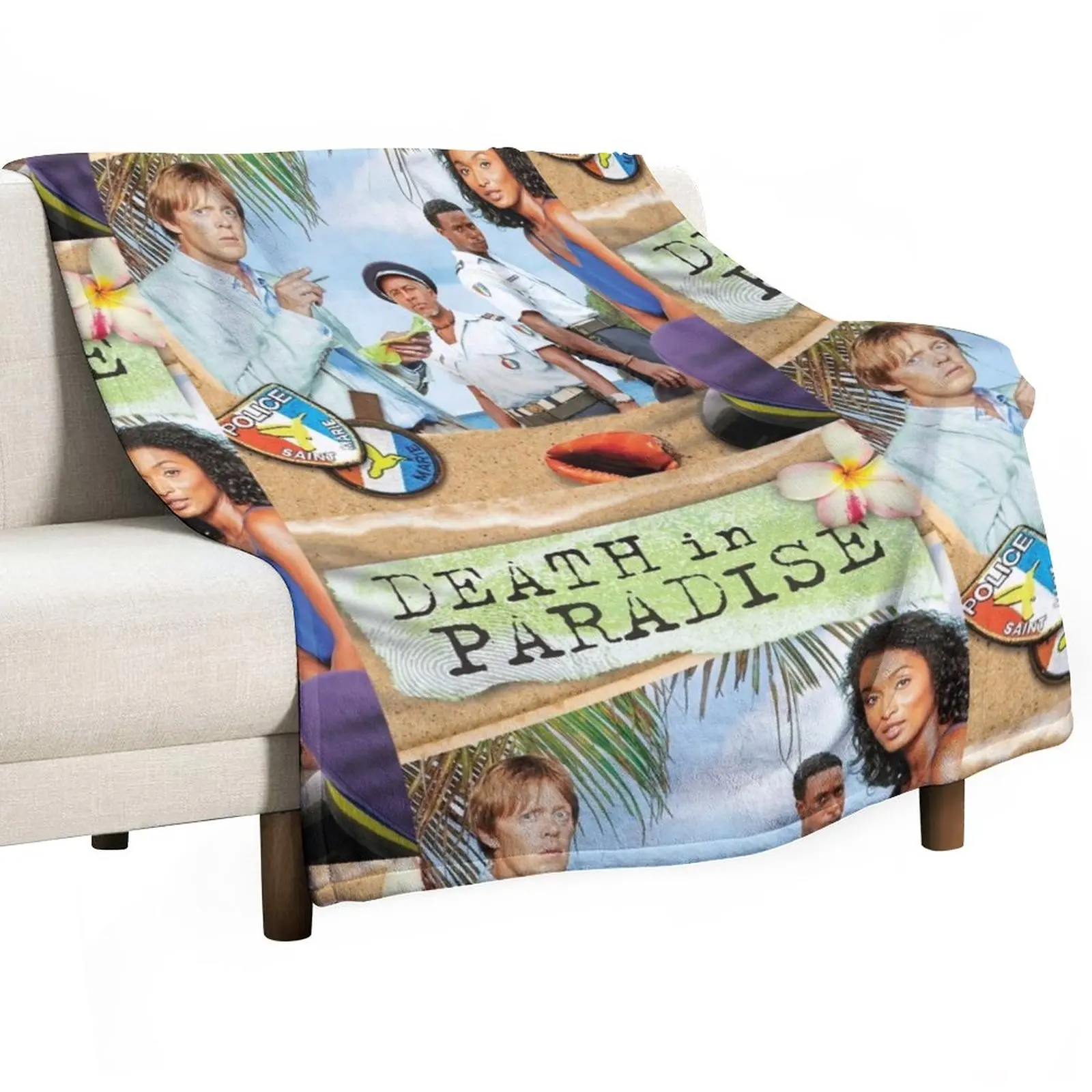

BBC Death in Paradise Throw Blanket wednesday Personalized Gift