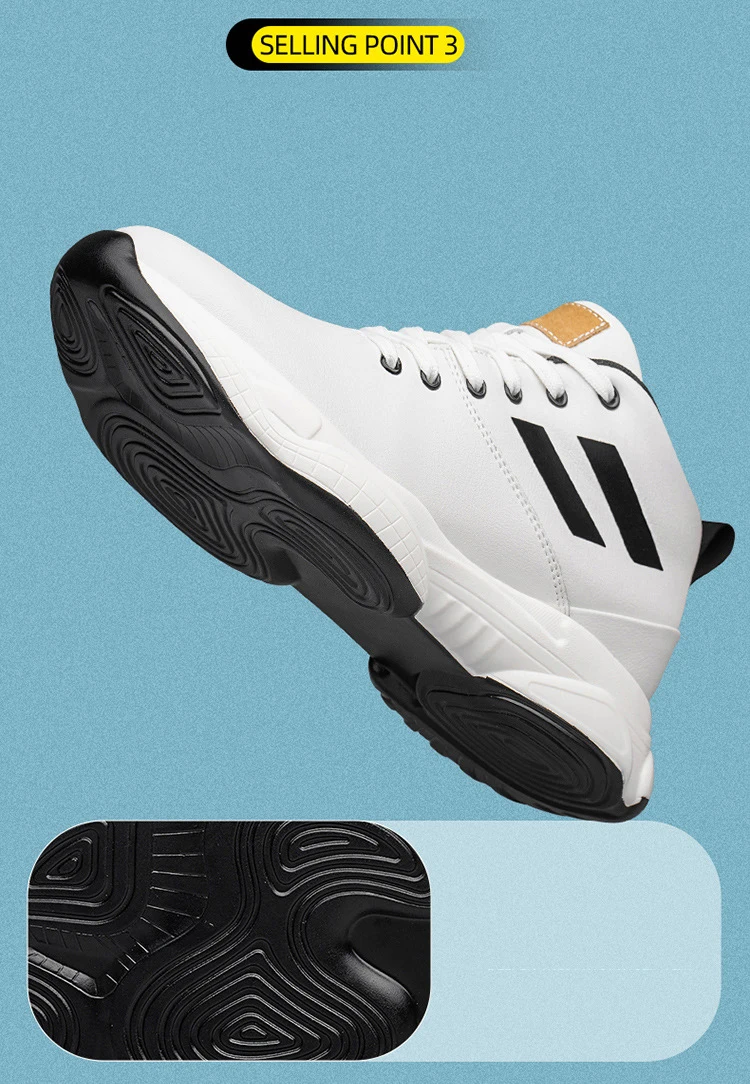 Sneakers Heightening Shoes Breathable Elevator Shoes Height Increase Shoes Leather Shoes Insoles 8CM Man Height Increasing Shoes