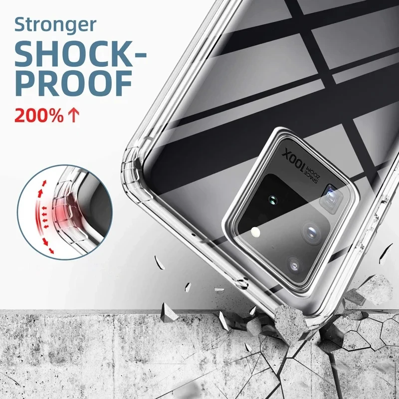 Premium 360° Full Silicone Clear Body Case – 3-in-1 Protection