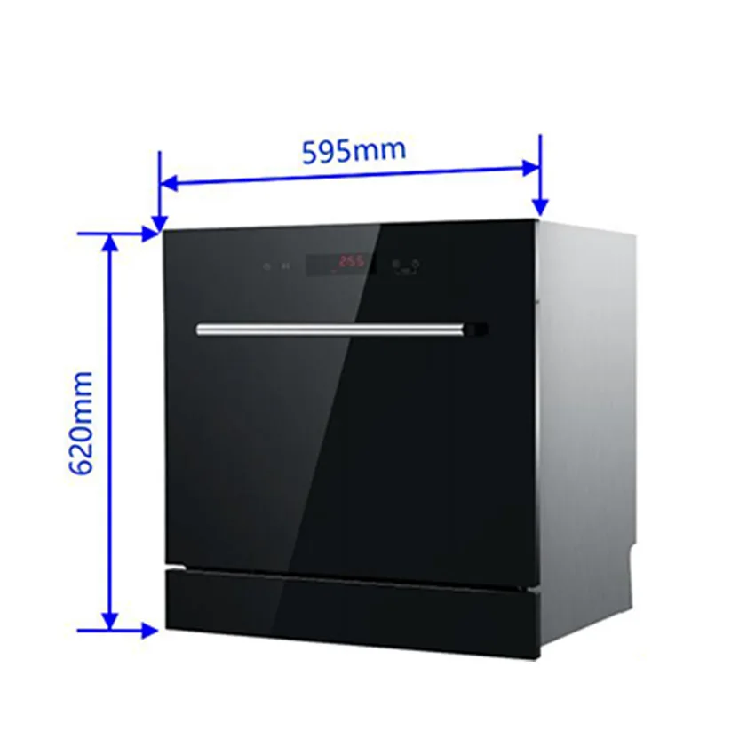 Hot Sale Black Stainless Steel Built-in Multifunctional Household Dishwasher 4