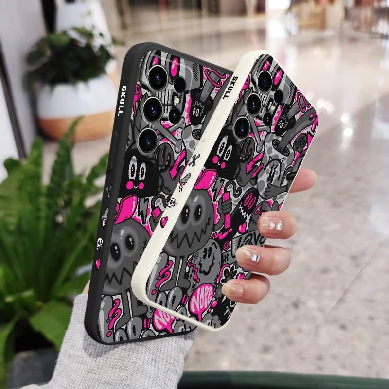 Rose Skull Design Phone Case Cover