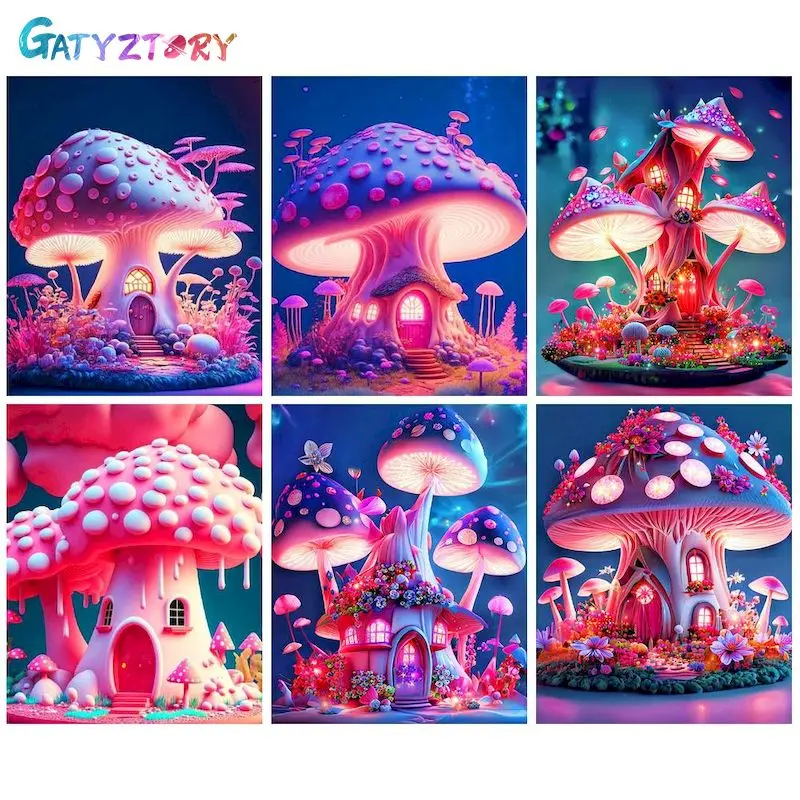 

GATYZTORY DIY Painting By Number Scenery Drawing On Canvas Gift Pictures By Numbers House Kits Hand Painted Paintings Art Home D