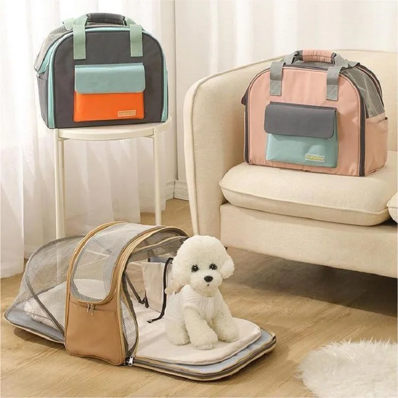 Zaino Trasportino Per Cani E Gatti Fino A 12 Kg – Box In 600D Oxford Traspirante, Schienale Ergonomico E Cinghie Regolabili