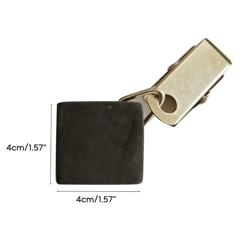 Tablecloth Weights Marble Stone Table Cloth Hangers Indoor Outdoor Square Heavy Table Cover Holder Metal Clip 4pcs
