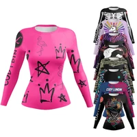 Cody Lundin Women Fightwear Long Sleeve No-Gi  Jiu Jitsu Rash Guard BJJ Rashguard Compression Sports T-Shirts Casual Blouse 1