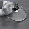 Durable Universal Pot Cover Tempered Glass Round Pot Lid Visible Anti-scalding Cookware Parts Kitchen Accessories