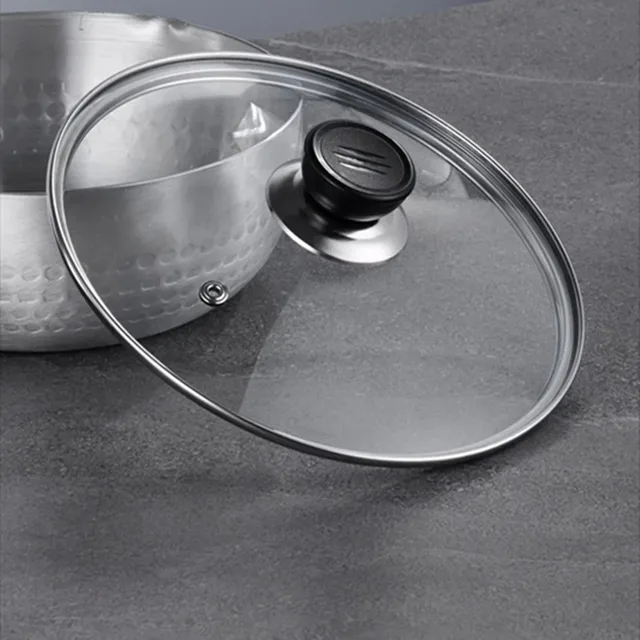 Durable Universal Pot Cover Tempered Glass Round Pot Lid Visible Anti-scalding Cookware Parts Kitchen Accessories Durable Universal Pot Cover Tempered Glass Round Pot Lid Visible Anti-scalding Cookware Parts Kitchen Accessories