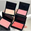 1pcs Monochrome Matte Blush Palette Delicate Natural Cheek Facial Rouge Plate Lasting Color High Pigmented Powder Blusher Disk 5