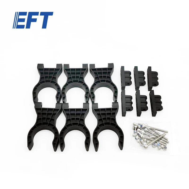 

10.05.02.0032 EFT Drone Parts Body Drone Arm Clamp Parts Packet 30m/6pcs For Agriculture UAV Frame E610P 30mm Repair Parts