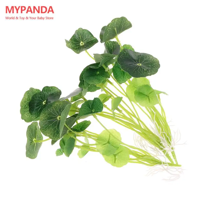 

Artificial Plants Simulation Small Lotus Leaf Money Grass Fake Leaf Pond Fish Tank Ornament Hydroponic Plants DIY Vase Decor