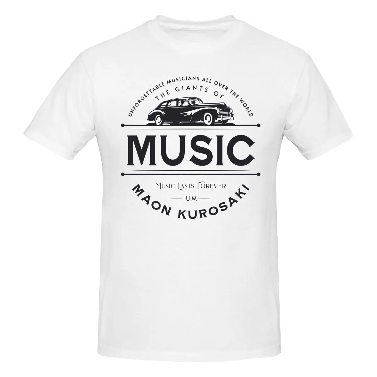 

Maon Kurosaki Music Forever T Shirt O-neck Cotton Short Sleeve Shirts