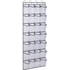 Sundries Shoe Organiser Clear Hanging Over The Door Cloth Fabric Closet Rack Mesh Pocket Box Bag Storage 28 Grid Wall-mounted 3