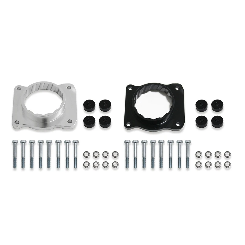 

652F Aluminum Alloy Throttle Body Gasket Set Corrosion Resistant Spacers set Simple Installation Suitable for 1996-2010 F150