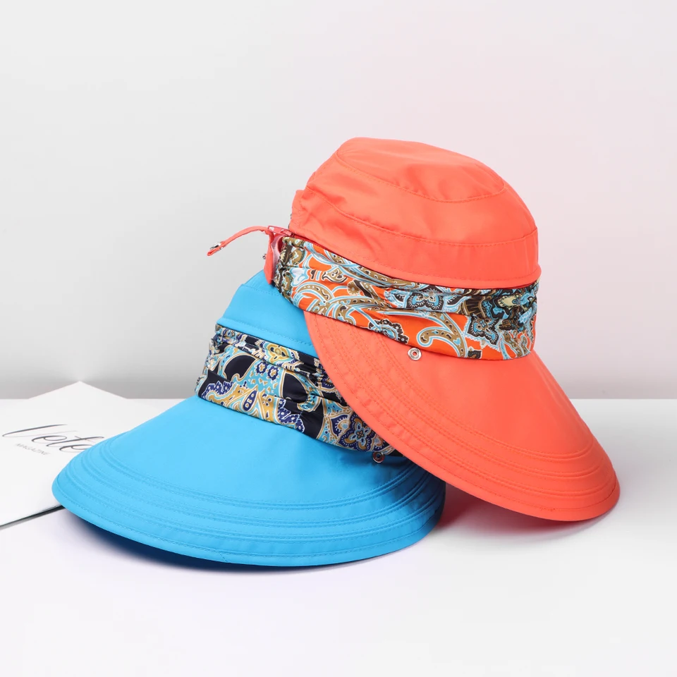 INOGIH Cappello da sole estivo in paglia, a tesa larga, cappello da spiaggia per uomo e donna, Beige, M