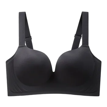 Breast Lift Push Up Bra Seamless Plus Size Lingerie Wireless Breathable Small & Thin Style Prevents Sagging 34-44 M-XXXXL YEMOMO