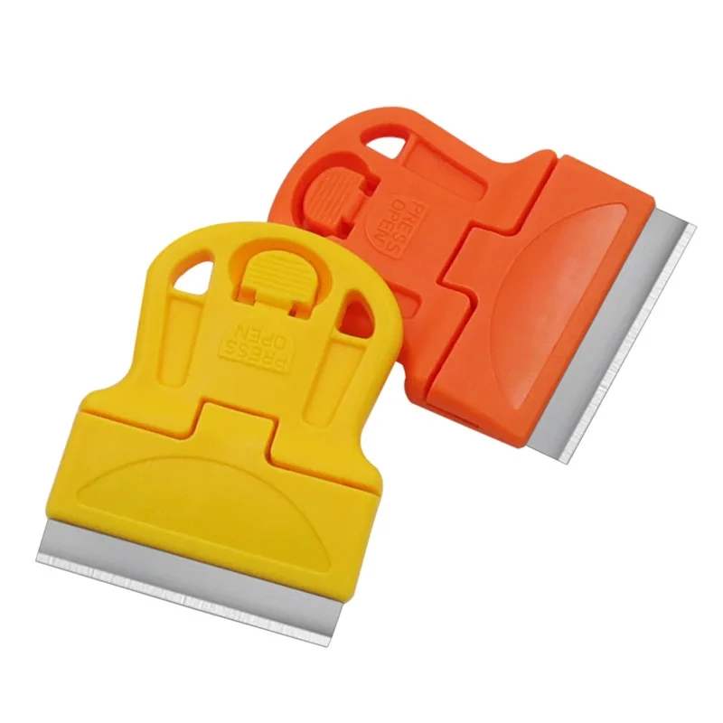 Razor blade scraper one-sided with blade painting holder handle standard window tinting tool remover cleaner
