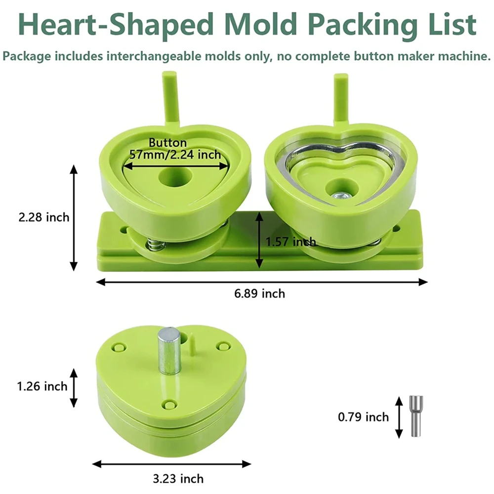 25/32/37/44/58MM Badge Maker Mold,Interchangeable badge mold,Button Making Press Machine Mould,Badge Punching Round Button Mold