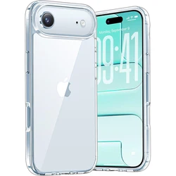 Premium Clear Hybrid Shockproof Case - Transparent Hard Shell with Soft TPU Edges - iPhone 15 Plus