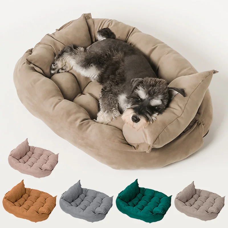 Dog Sofa Pet Bed Kennel Mat Soft Kitten Puppy Beds Cat House Winter