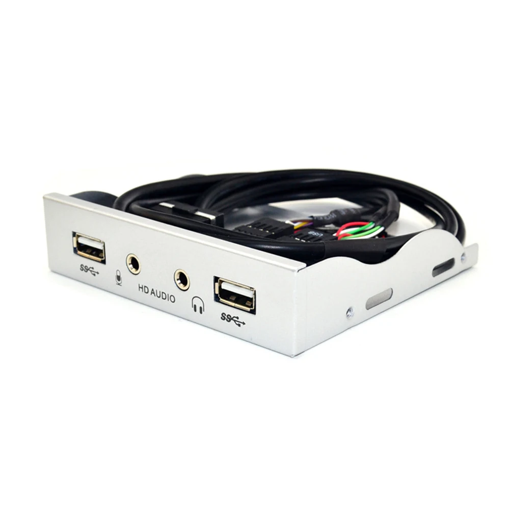 클래식 섬세한 PC 케이스 전면 패널 랙, 3.5 인치 9 핀-2 USB2.0 HD 오디오 3.5mm 플로피 어댑터, 핫 세일