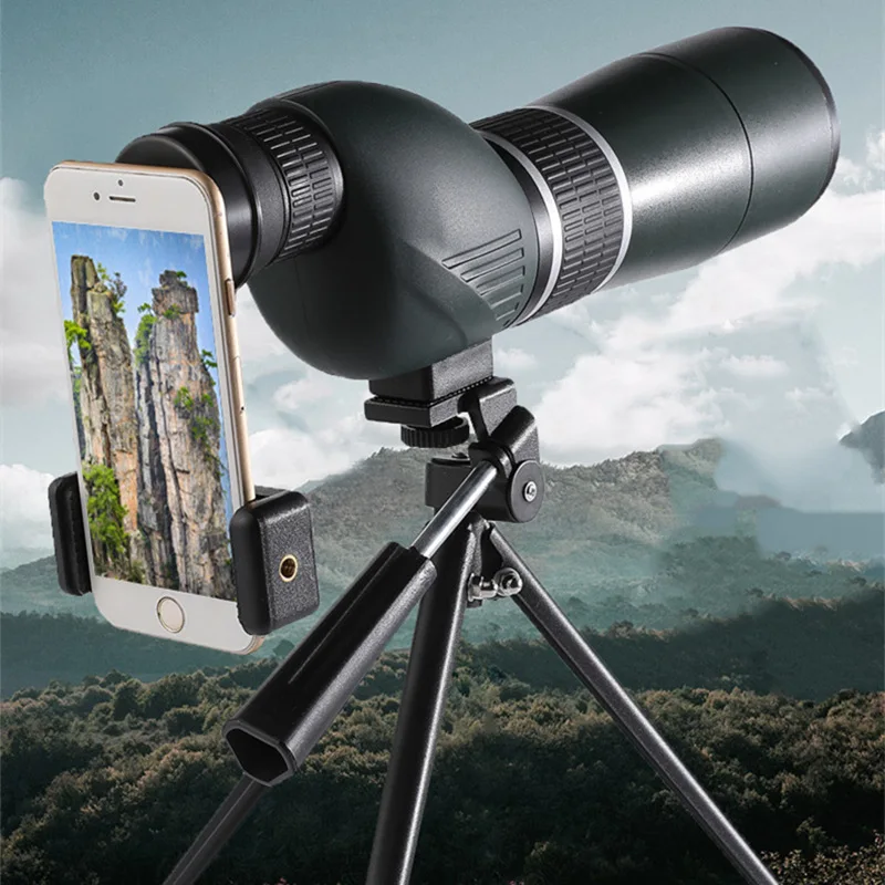 

20-60x60 Telescope Spotting Scope Powerful Zoom Monocular FMC BAK4 Waterproof For Bird Watching Target Shotting With Tripod