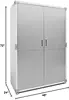 Tool Cabinet Lockable Storage Cabinet 48" W X 24" D X 72" H Granite Store Up To 600 Lbs Evenly Distributed Throughout The Unit 3