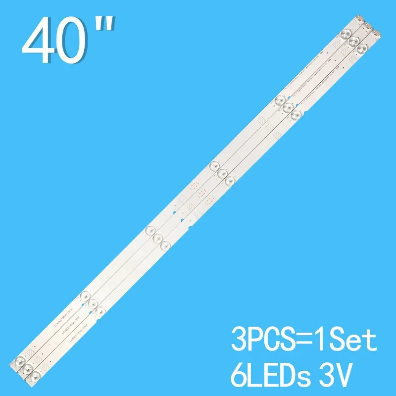 3PCS 777mm 6qLED backlight strip for LC-40LE280X LC-40LE380X LC-40LE185M LC-40LE280L RUNTKB473WJZZ LBM400E0601-CM-5(0) 3pcs led backlight strip for lig 32 tv innotek drt3 0 32 ligit drt3 0 wooree a b uot 32mb27vq 32lb5610 32lb552b 32lf5610 lig32