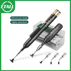 LUXIANZI Vacuum Sucking Suction Pen with 3 Sucker IC SMD Tweezers Pick Up Tool Kit Remover Sucker Pump Solder Desoldering
