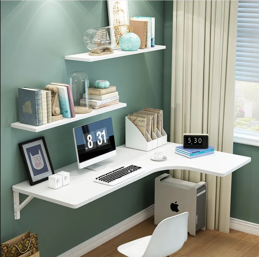 

Small Corner Dining Table Home Computer Desk Creative Wall-hung Study Desk Walled Desk Table Simple Modern Folding Table
