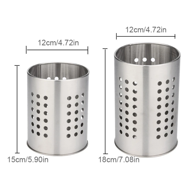 Chopstick Basket Unique Stainless Steel Chopsticks Barrel Storage Multipurpose Kitchen Utensils Chopsticks Cages 6