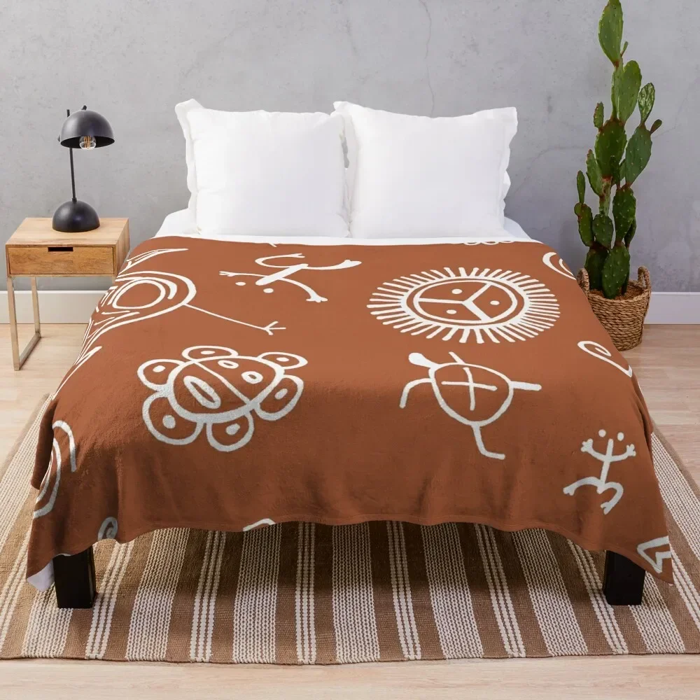 

Taino Pattern Throw Blanket funny gift Fluffys Large bed plaid Blankets