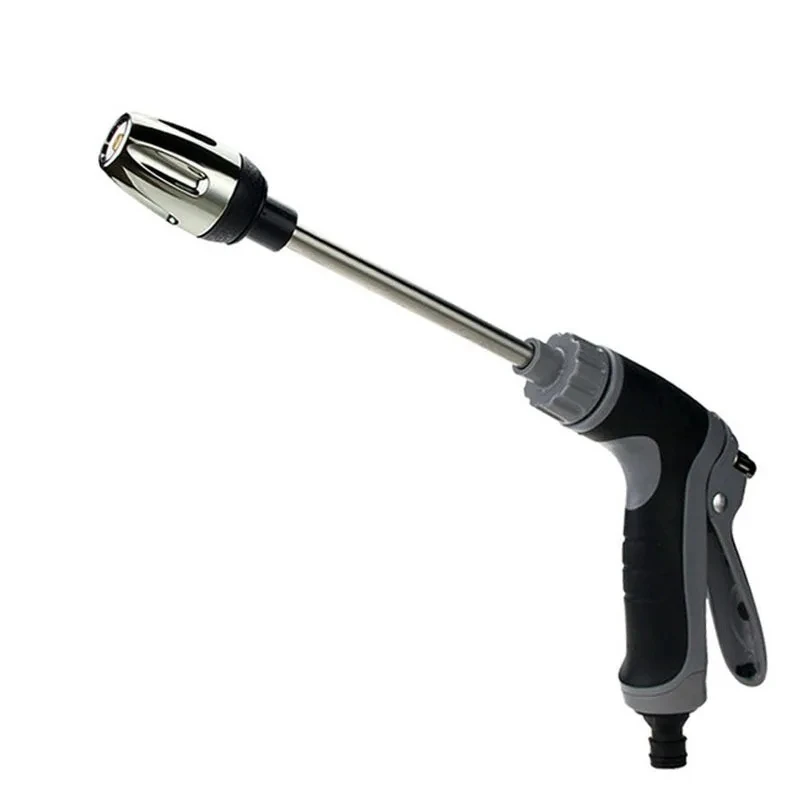 Water Gun High Pressure Car Wash Household Car Wash Tools Metal Extension Rod Rubber Coating Hand Garden Irrigation