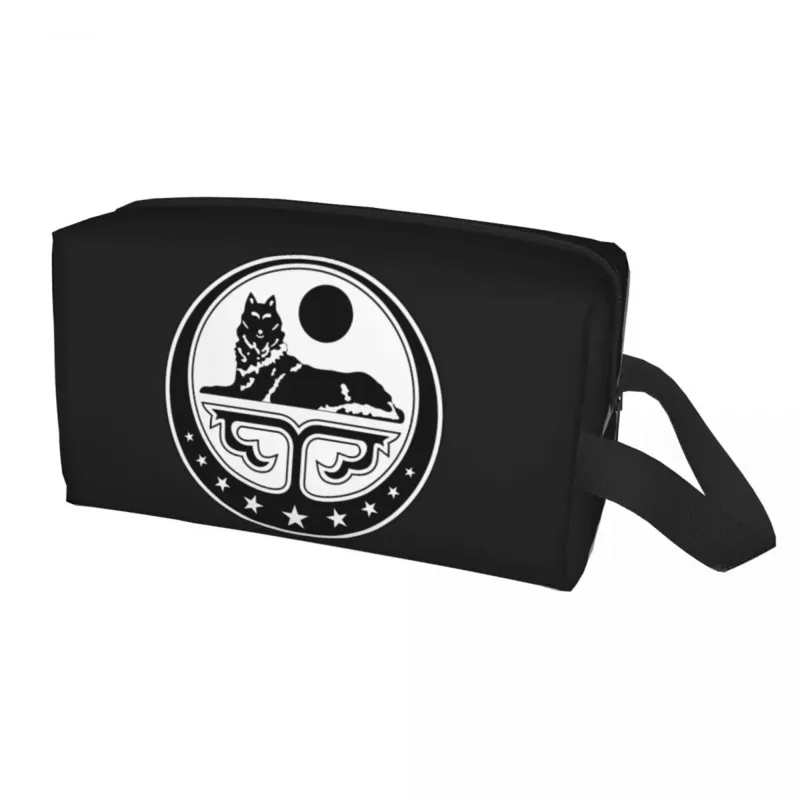 

Chechen Coat Of Arms Makeup Bag Women Travel Cosmetic Organizer Kawaii Chechnya Storage Toiletry Bags