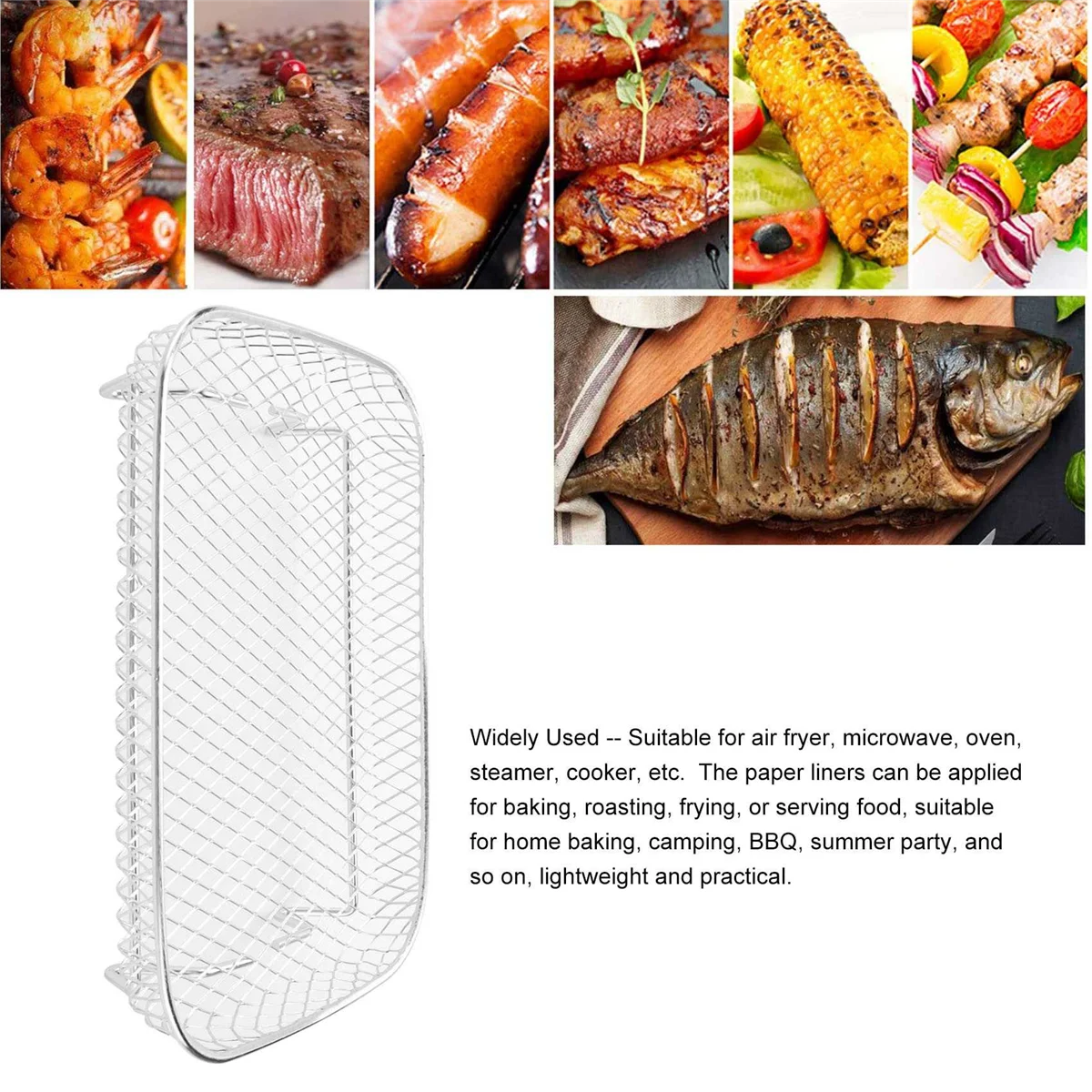 Air Fryer Rack for Ninja Dual XL Air Fryer,Multi-Layer Dehydrator Rack  Toast Rack for Ninja Foodi DZ201 DZ40 Air Fryer 