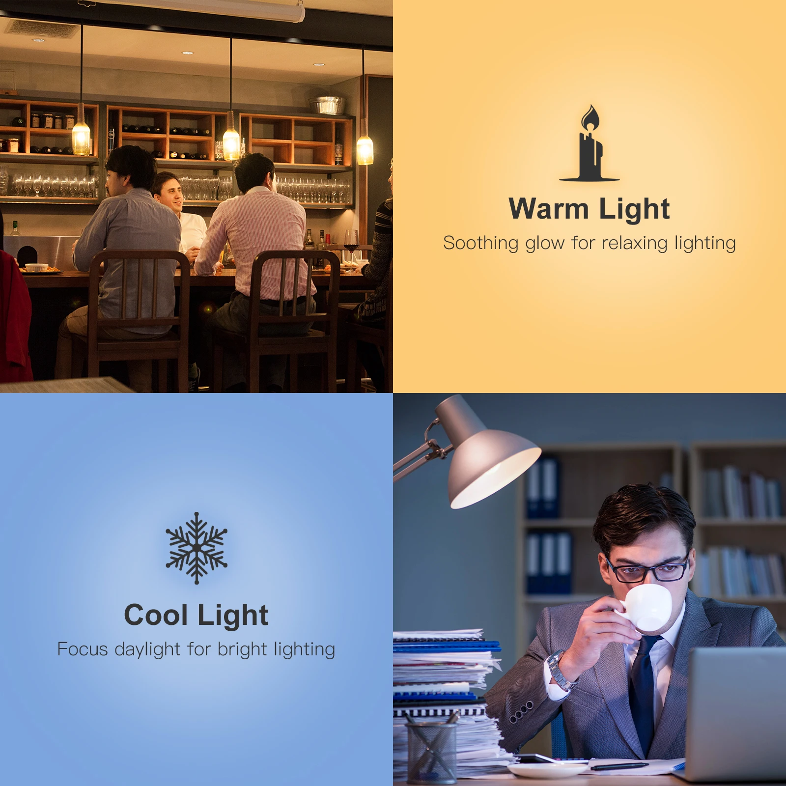 Smart LED Lamp MOES WiFi Smart Filament Bulb LED Light E27 Dimmable 2700K-6500K 806Lm Tuya Alexa Google Voice Control 90-250V 7W