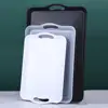 Plastic Food Serving Trays with Handles Rectangular Kitchen Table Trays Desk Organizer Wood Grain Fruit Plate Storage Supplies 2